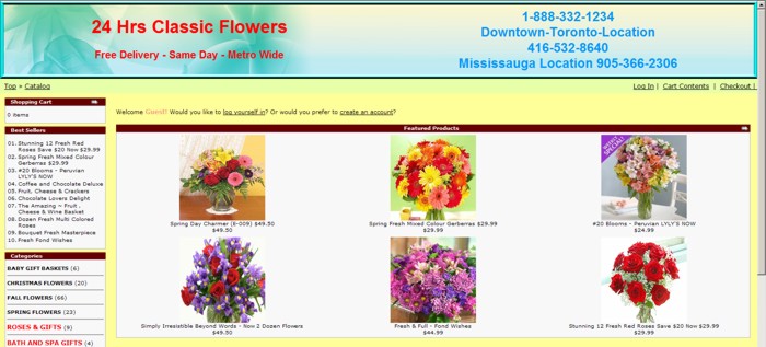 Home page of Classic Flowers