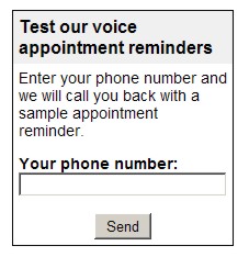 Voice Appointment Reminders